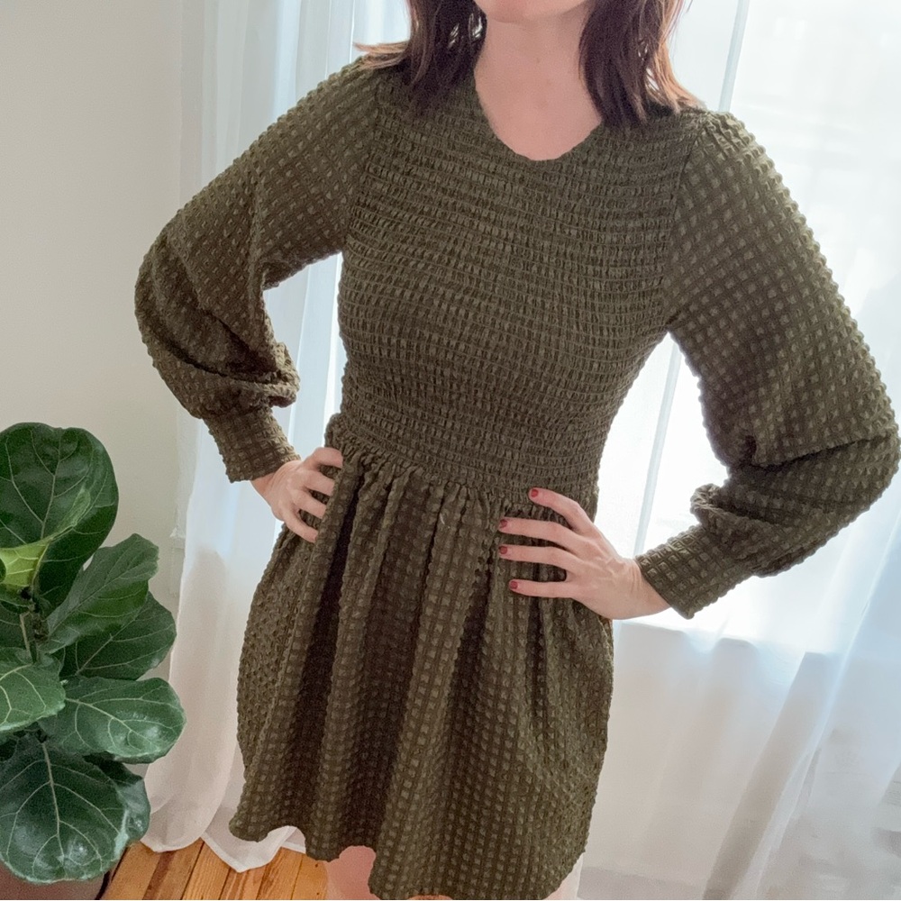 Wray NYC textured babydoll dress